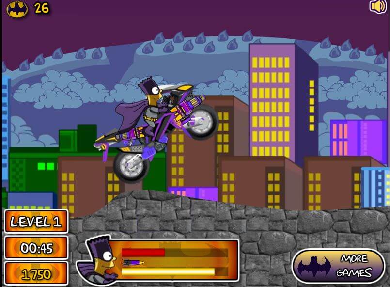 바트맨 더 좀비 터미네이터 플래시게임 게임 화면