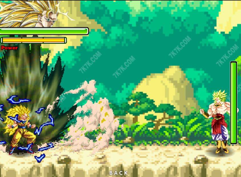 드래곤볼 파이팅 (Dragon Ball Fierce Fighting) 플래시게임 플레이 화면