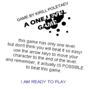 A One Level Game 플래시게임