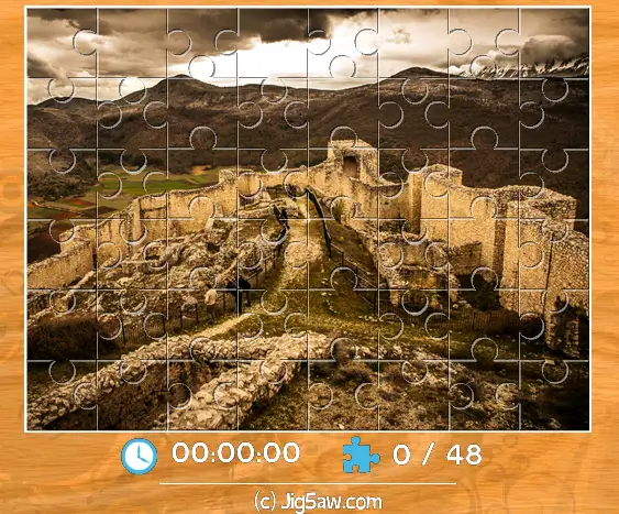 Rocca Calascio - Jig5aw 퍼즐 게임 플래시게임 플레이 화면